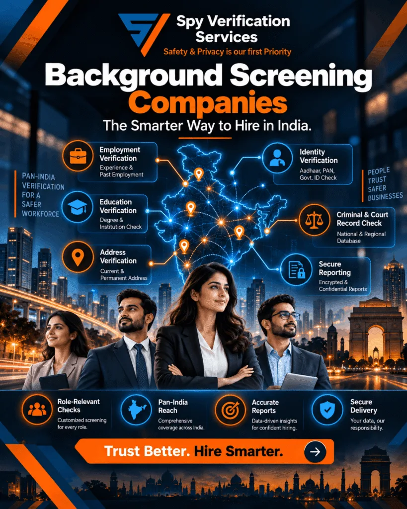 Background Screening Companies - Spy Verification Services